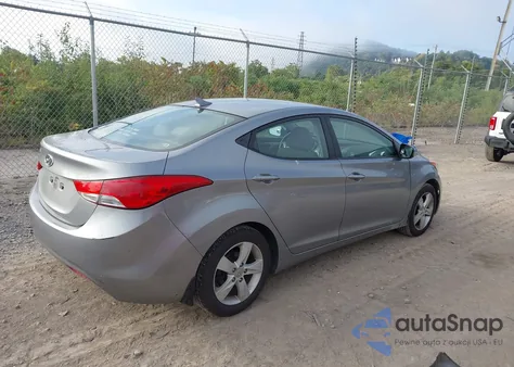 2013 Hyundai Elantra Gls from USA, damaged, VIN KMHDH4AE9DU931411